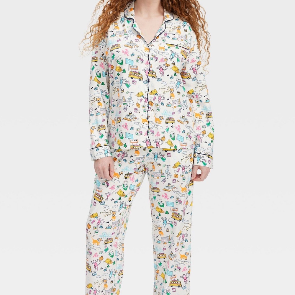 Roller Rabbit x Target Road Trip Pajama Set Large